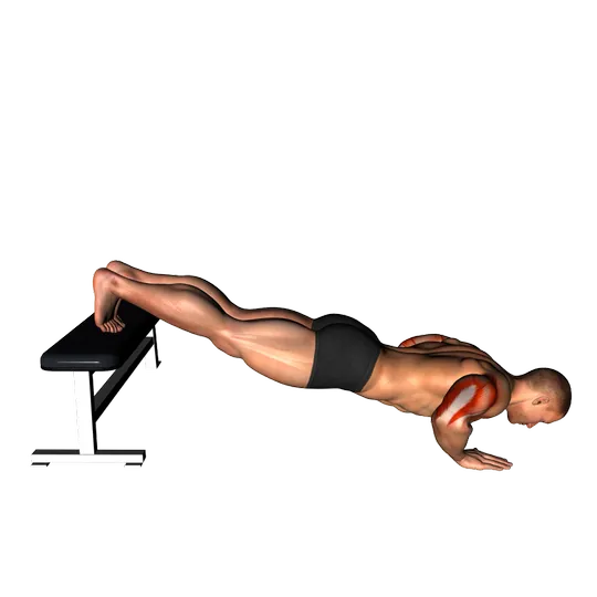 Flexiones de brazo declinado