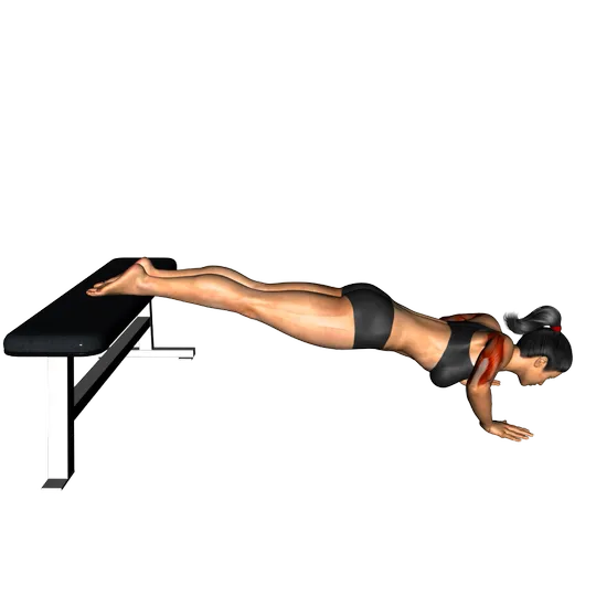 Flexiones de brazo declinado