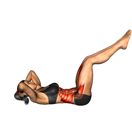 Twist Crunch (piernas elevadas)