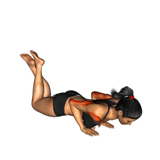 Flexiones de brazo cerradas (de rodillas)