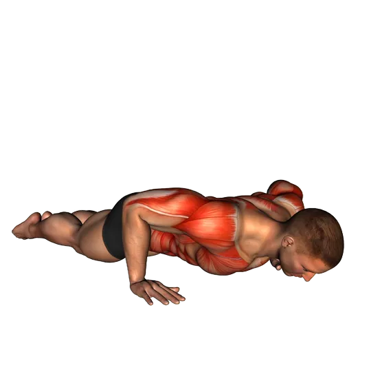 Flexiones de brazo para pecho (de rodillas)