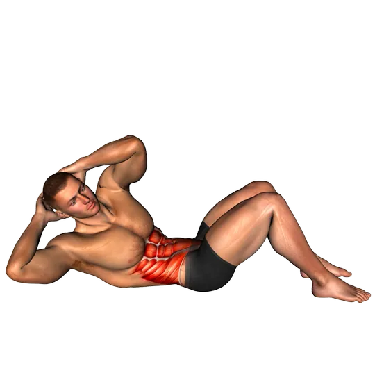 Cross-Body Twisting Crunch